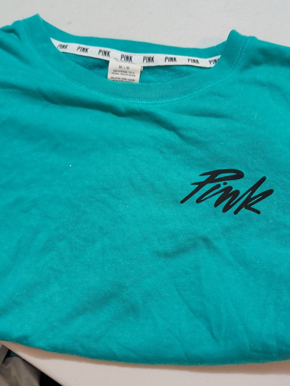 PINK Teal Graphic Tee